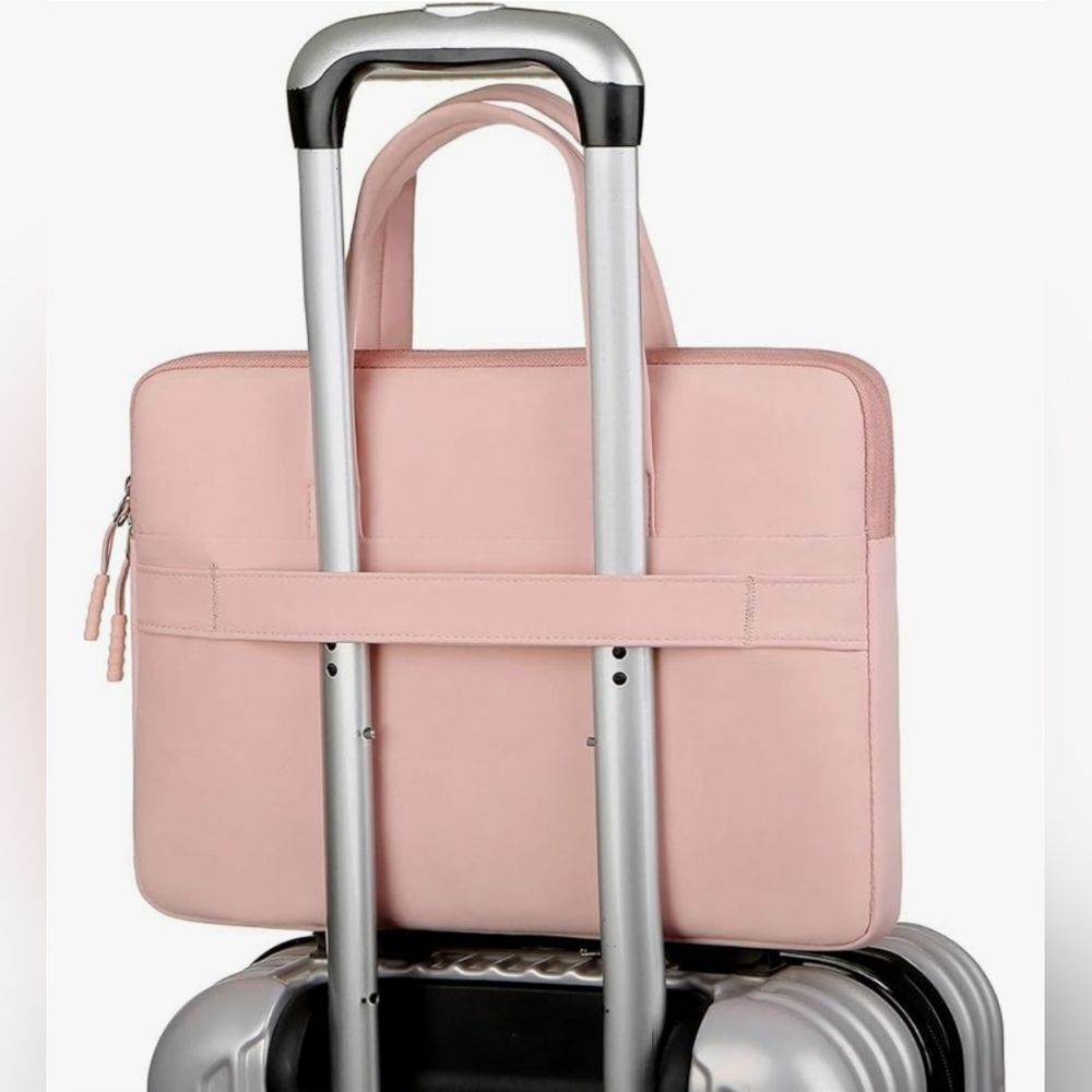 LAPTOP Briefcase Pink Handbag - Picture 3 of 14